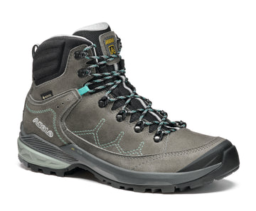 FALCON EVO NUBUCK GV - Women's-6-GRAPHITE/AQUA GREEN-ASOLO USA
